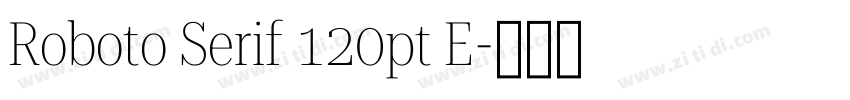 Roboto Serif 120pt E字体转换